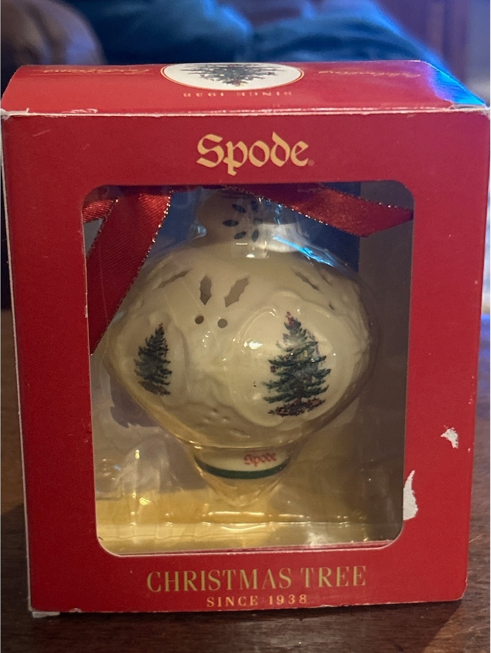 Spode Christmas Tree Ceramic Ornament with Original Box